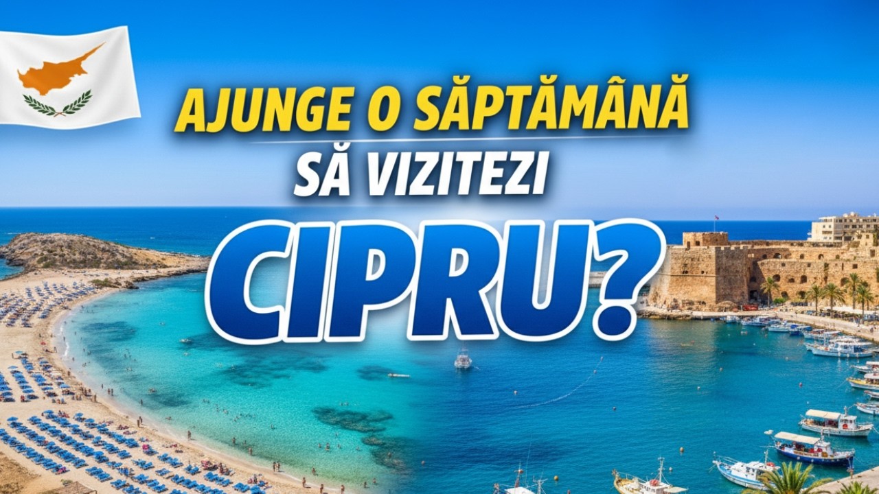 Ajunge o săptăm&acirc;nă să vizitezi Cipru? Plaje fantastice și orașe fantomă. #ciprus #plaja