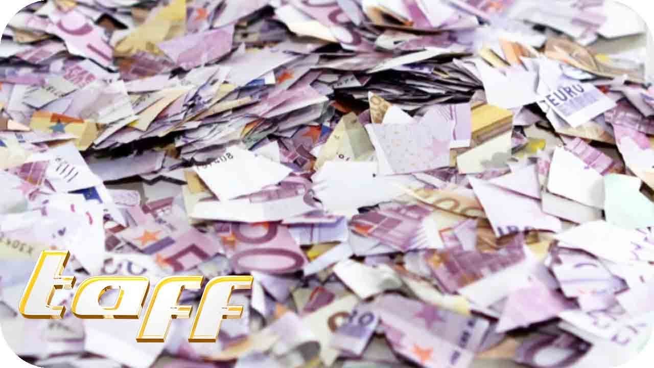 90.000€ zerschnitten! Die Geldretter stellen kaputte Geldscheine wieder her! | taff | PrioSieben