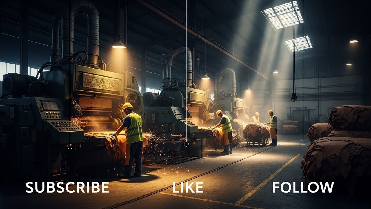 Inside a Modern Leather Factory | Full Industrial Process in 4K