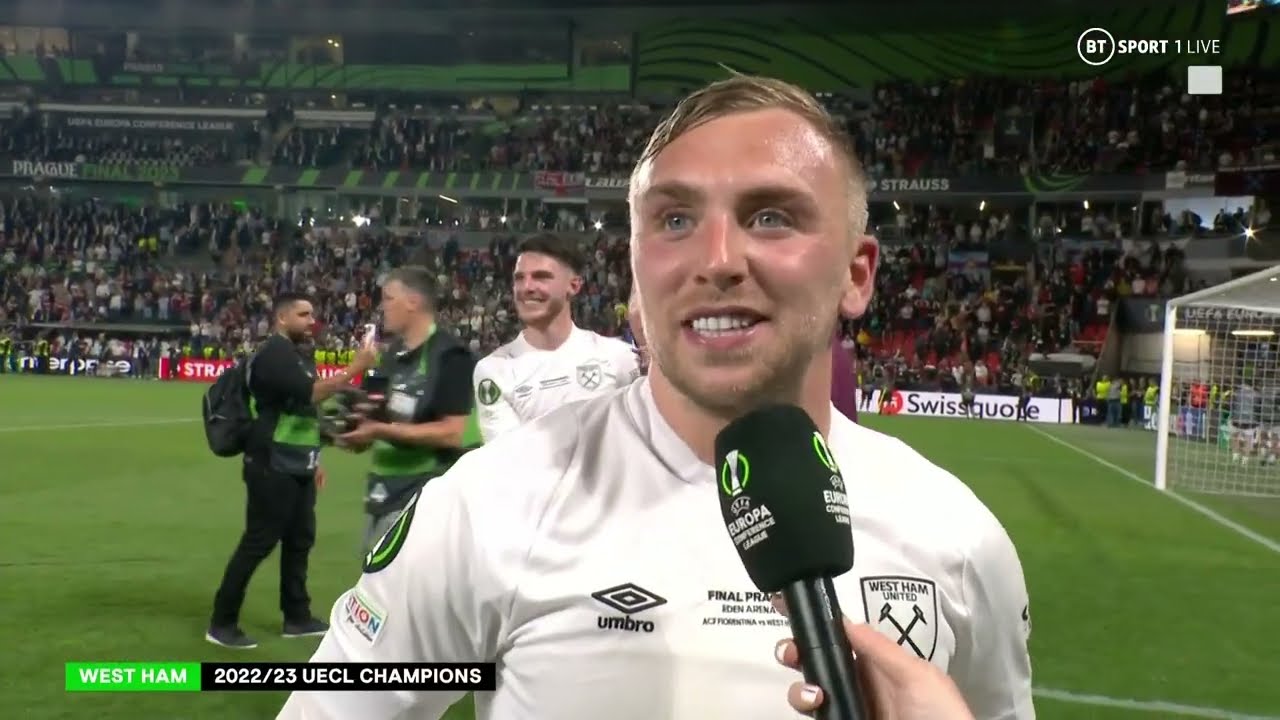 Matchwinner Jarrod Bowen reacts to a goal that will put him in West Ham folklore