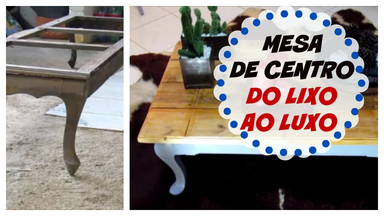 MESA DE CENTRO RESTAURADA | #DOLIXOAOLUXO | LETICIA ARTES