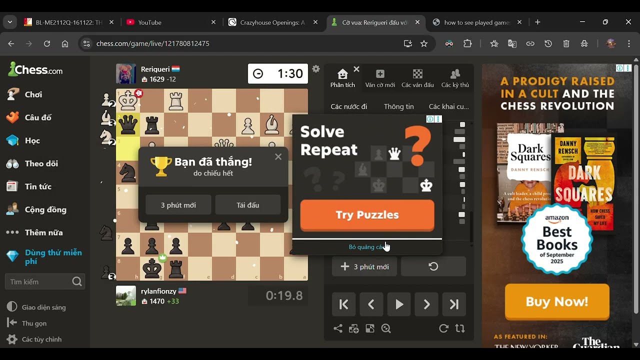 I played crazyhouse chess with commentary