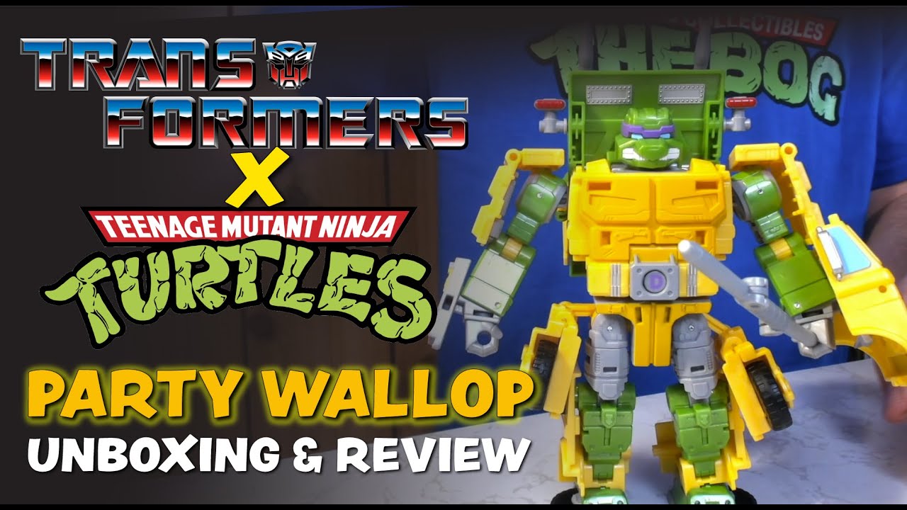 Transformers X TMNT Collaborative Party Wallop Unboxing & Review