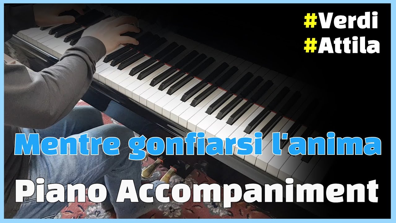 Mentre gonfiarsi l'anima- Attila(Piano Accompaniment) (Karaoke) (Piano 반주)