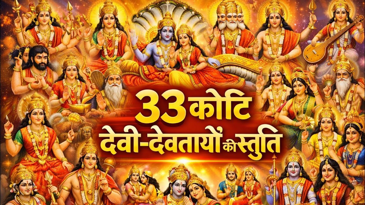 33 कोटि देवी-देवताओं की स्तुति - सम्पूर्ण देवी-देवता कृपा स्तोत्र - Most Powerful All Gods Stuti