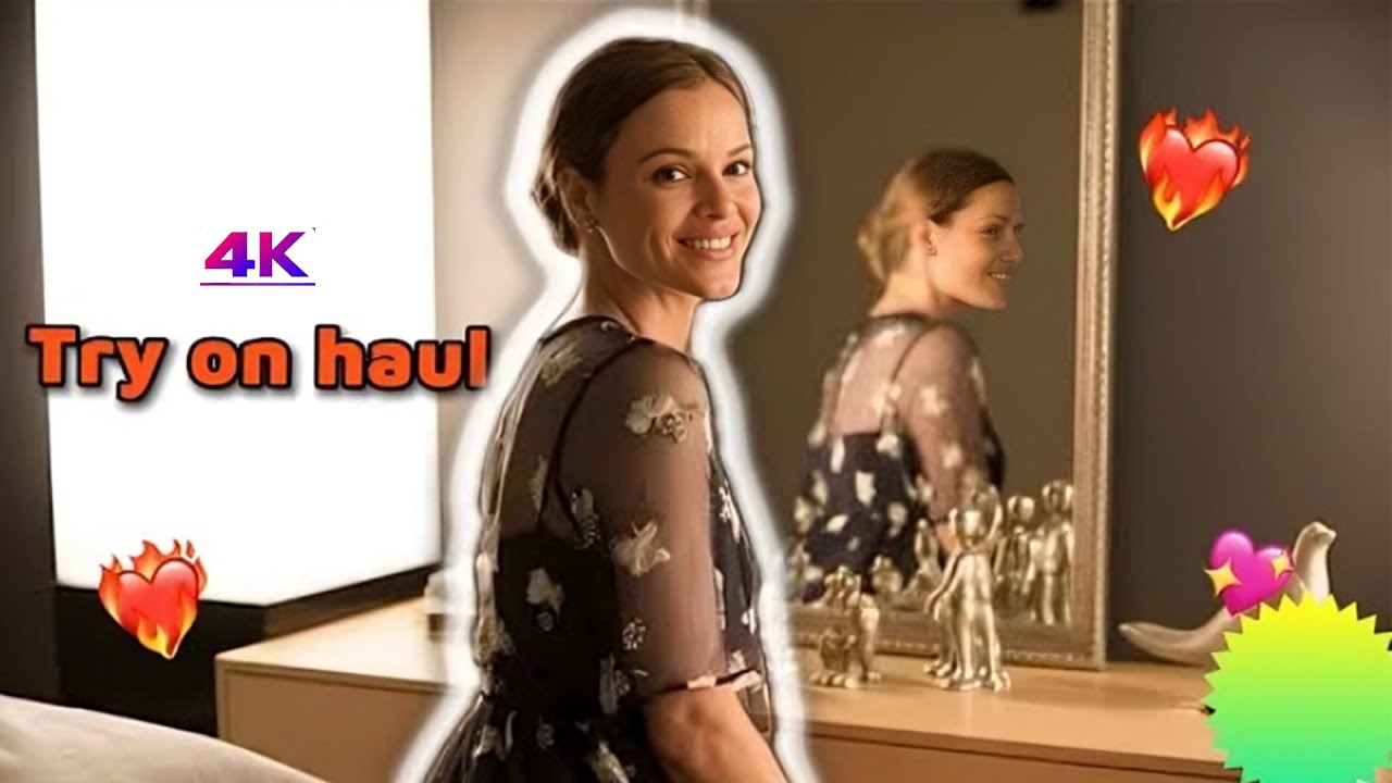 [4K] See-through transparent try-on haul | micro transparent lingerie & bikini try-on haul 2026