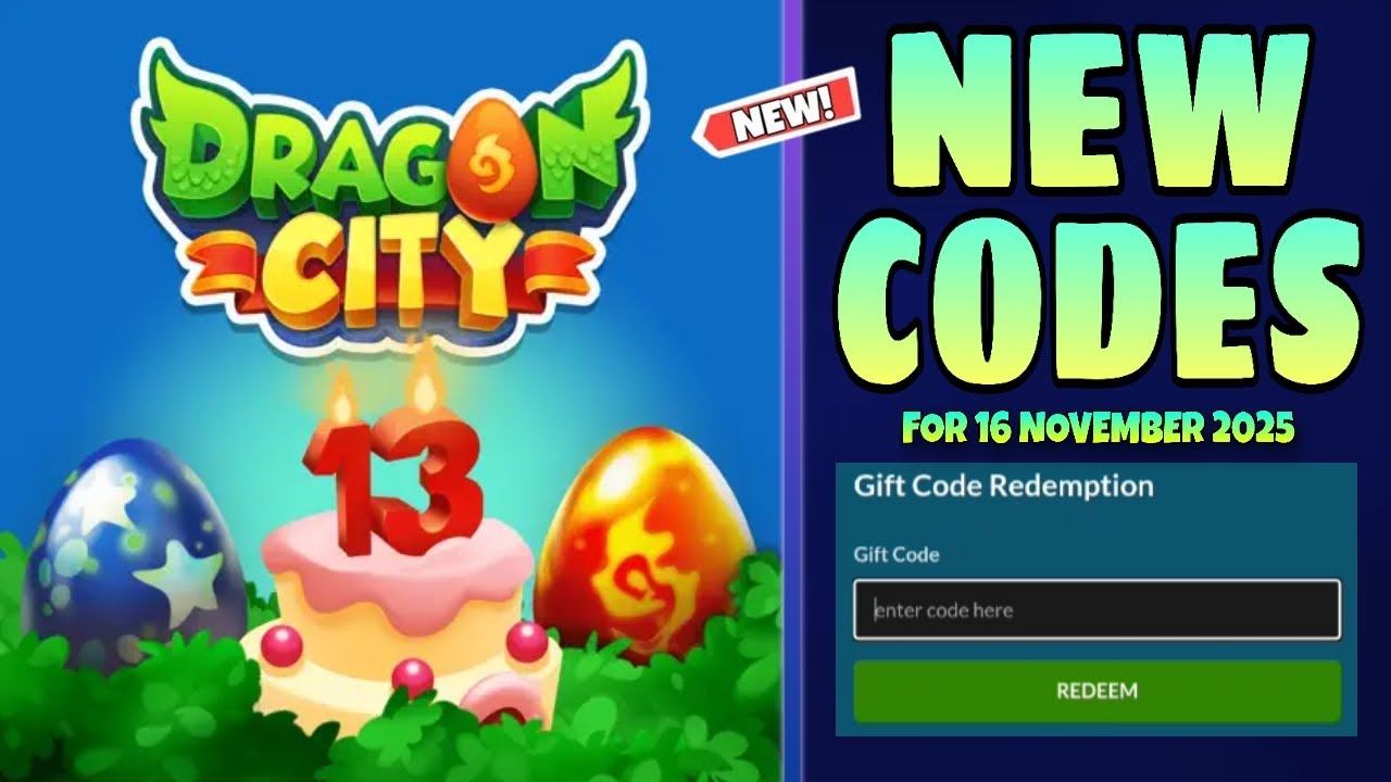 *Новые* коды Dragon City от 16 ноября 2025 г. || Как использовать код || Подарочные коды Dragon City
