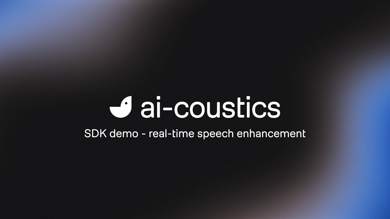 The ai-coustics SDK – real-time speech enhancement