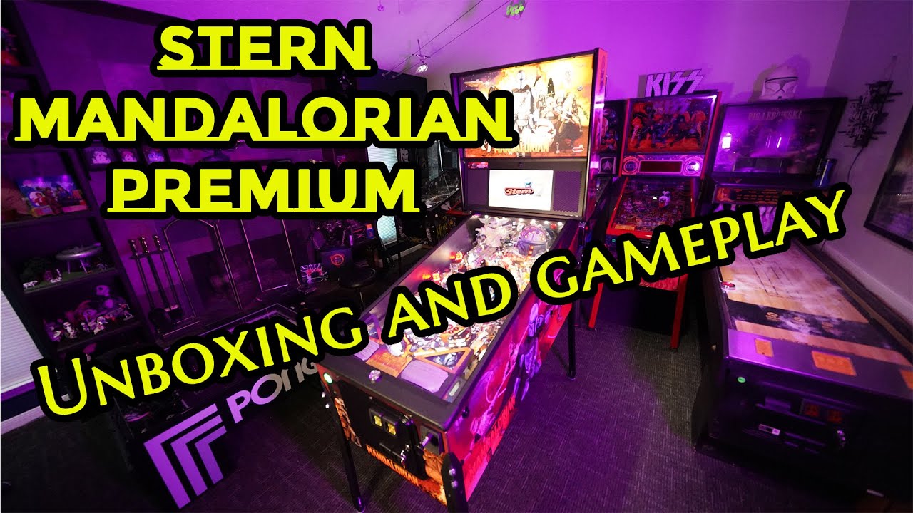 Подробная распаковка премиального автомата для игры в пинбол Stern Mandalorian!