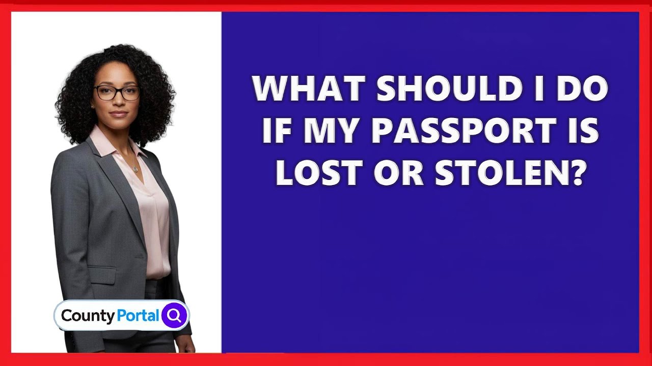 What Should I Do If My Passport Is Lost or Stolen?
