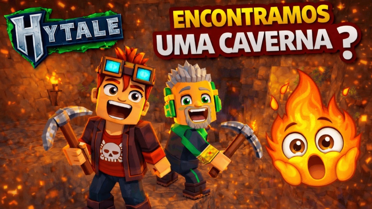 HYTALE | ENCONTRAMOS UMA CAVERNA ?