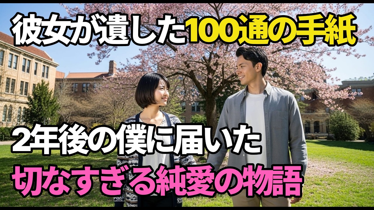 「別れよう」彼女からの唐突な別れ話。これは2年後に分かった真実と、100通の手紙に込められた愛の物語。
