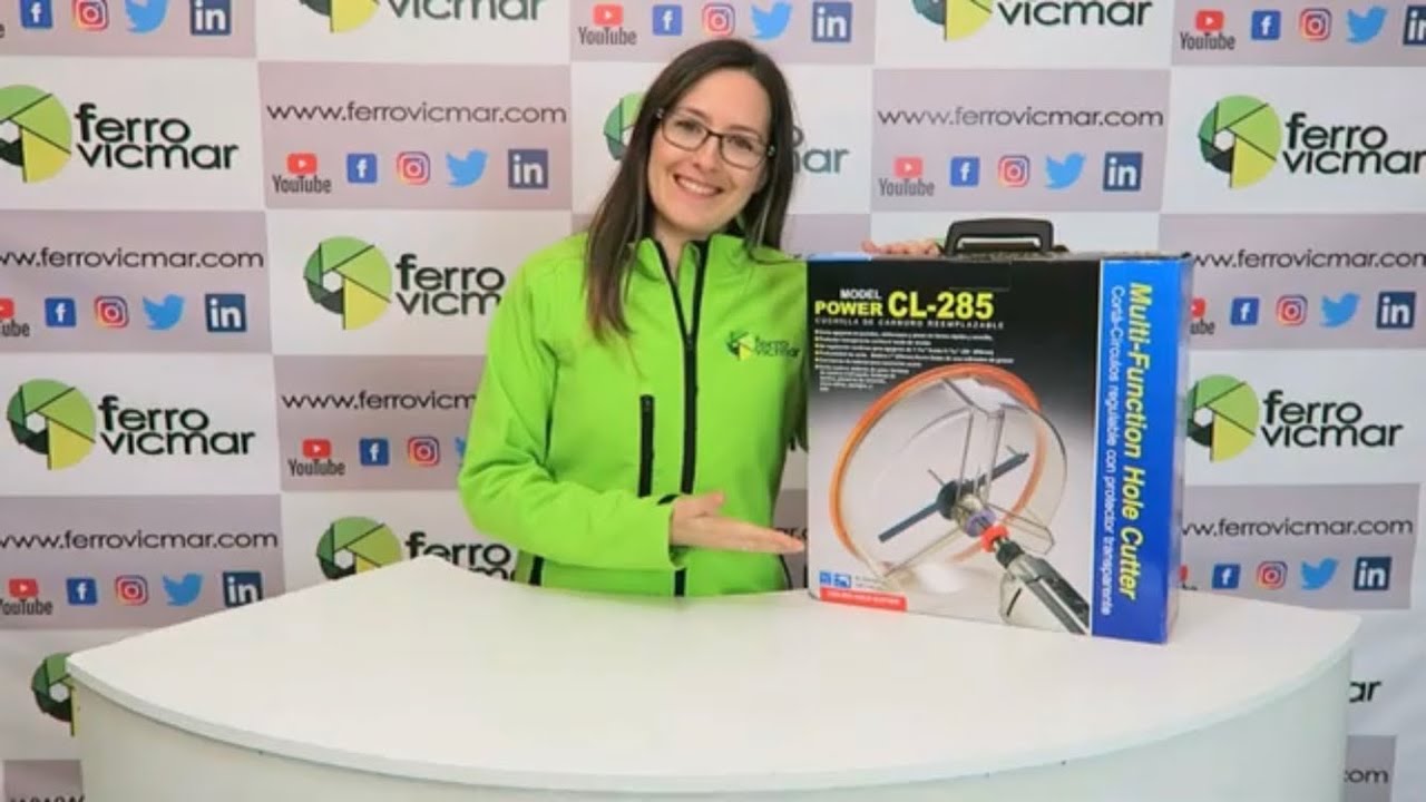 Realiza cortes circulares con una corona cortacirculos CL285