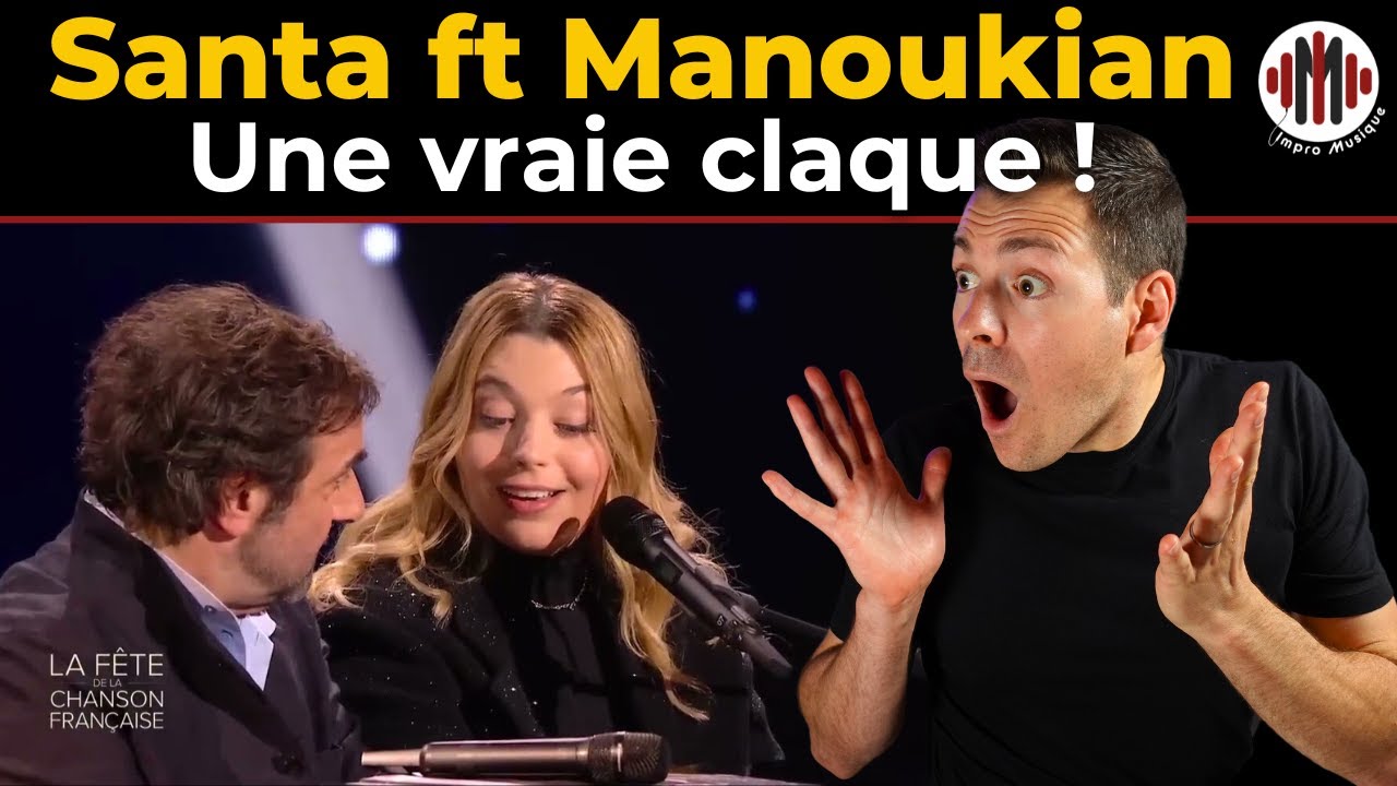 Duo inattendu Santa/Manoukian - le paradis blanc | Réaction et analyse au piano