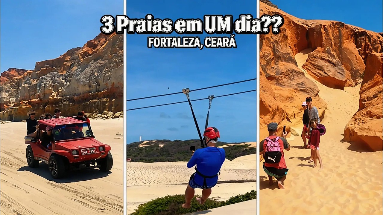Morro Branco, Praia das Fontes e Canoa Quebrada no mesmo dia