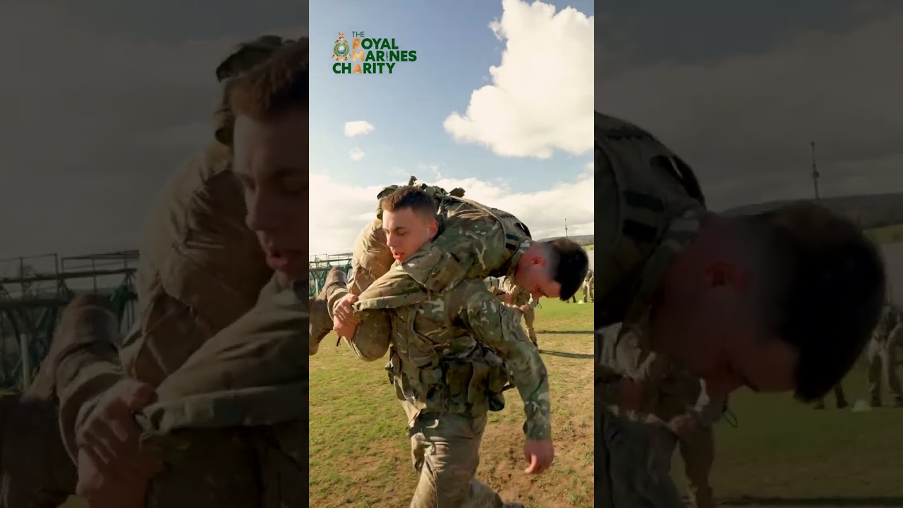 Welcome to families day at the Commando Training Centre Royal Marines.