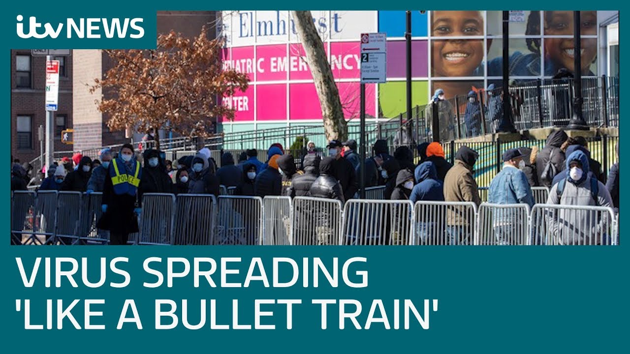 Warning that COVID-19 is spreading through New York 'like a bullet train' | ITV News