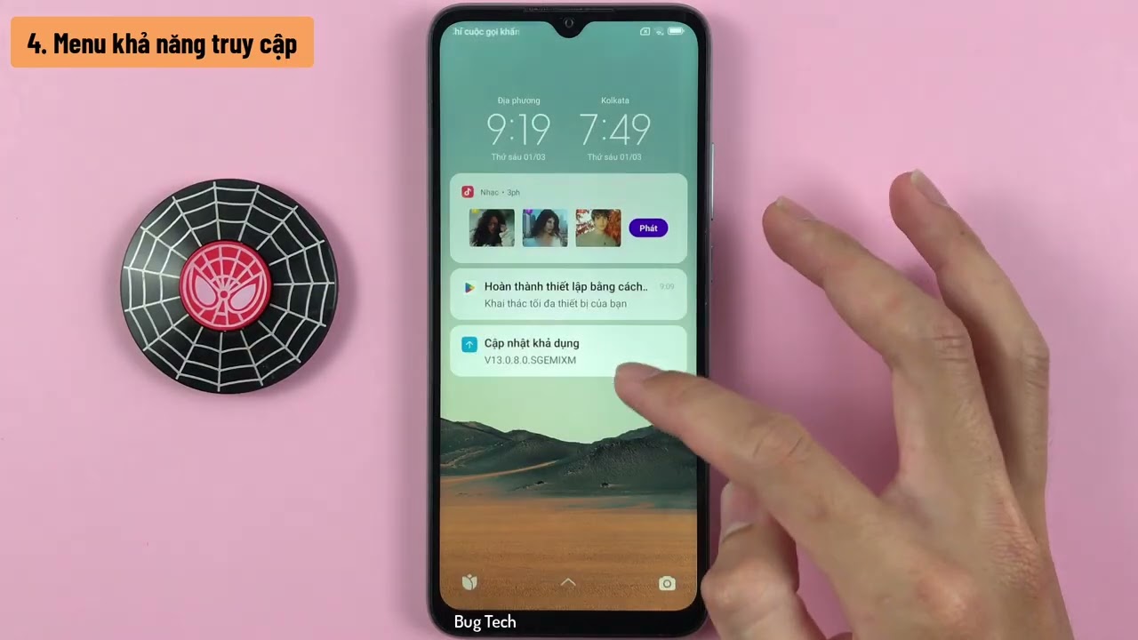 Top 7 Cách tắt màn hình 1 chạm không nhấn nút Nguồn trên Xiaomi Redmi 10C Android 11