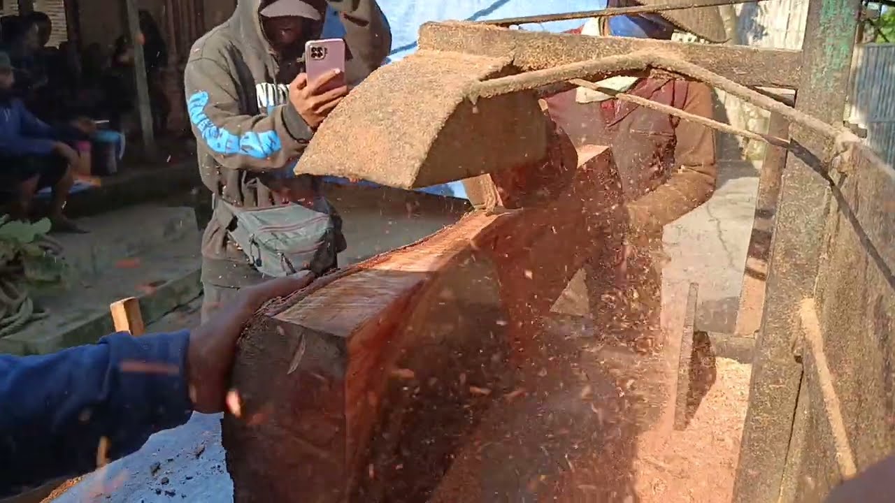 Mahogany wood from ancestors #saw #circularsaw #woodworking 