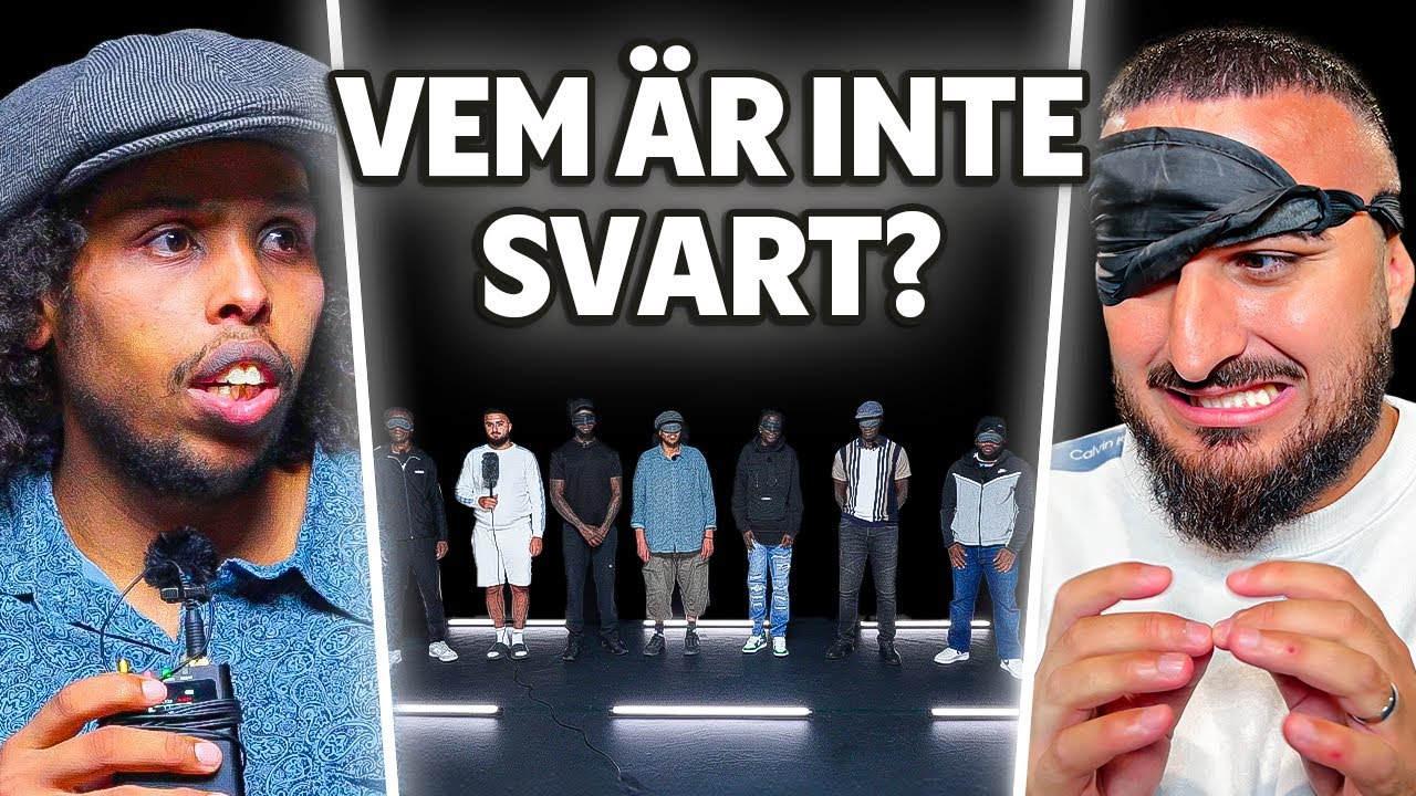6 SVARTA VS 1 HEMLIG VIT MAN