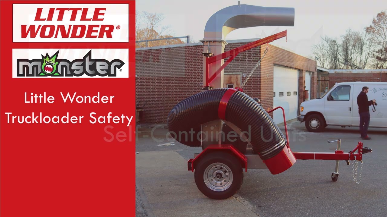 Little Wonder Monster TruckLoader Safety - Securing Intake Hose for Transport