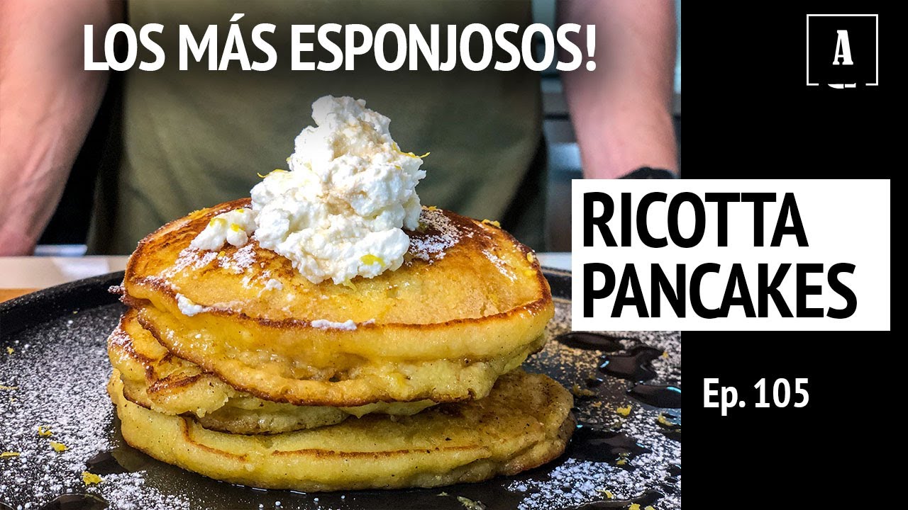 Pancakes ESPONJOSOS con Queso Ricotta | Receta Sencilla | Ep. 105 - Antojitos de Arnie