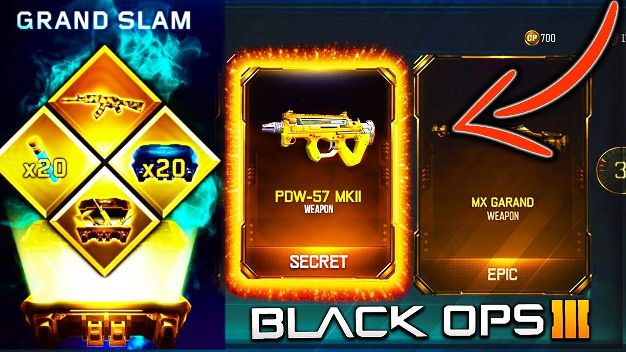 BEST GRAND SLAM BLACK OPS 3 SUPPLY DROP OPENING! BO3 GRAND SLAM CONTRACT COMPLETE! BO3 SUPPLY DROPS!