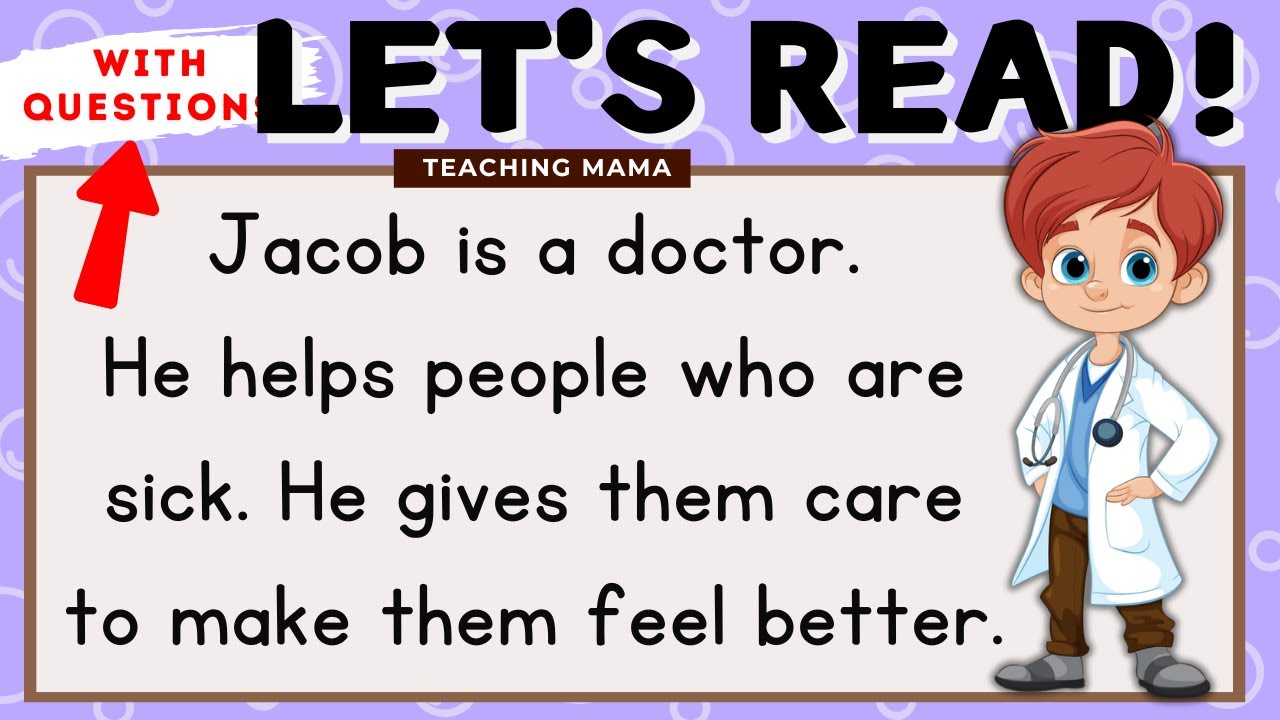 LET'S READ! | READING COMPREHENSION | PRACTICE READING SIMPLE PARAGRAPHS FOR KIDS | TEACHING MAMA