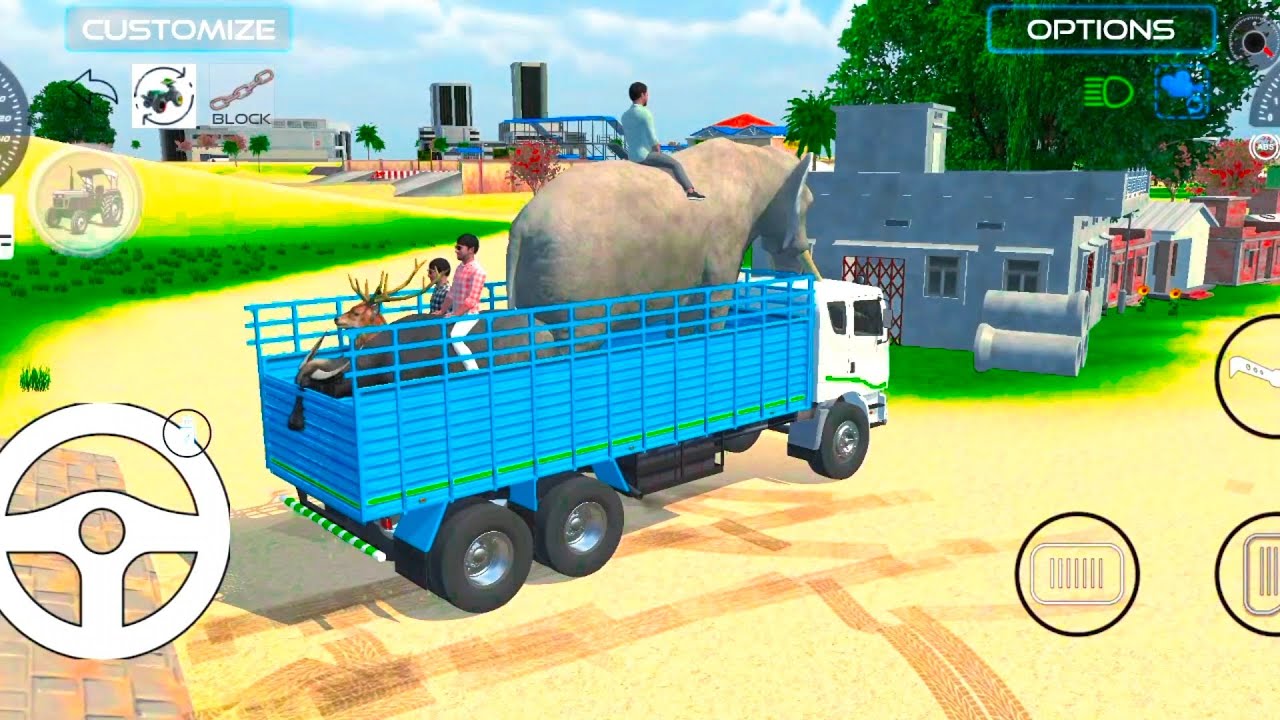 Elephant truck Indian vehicles simulator 3D #truck #elephant #automobile #yt #youtube 