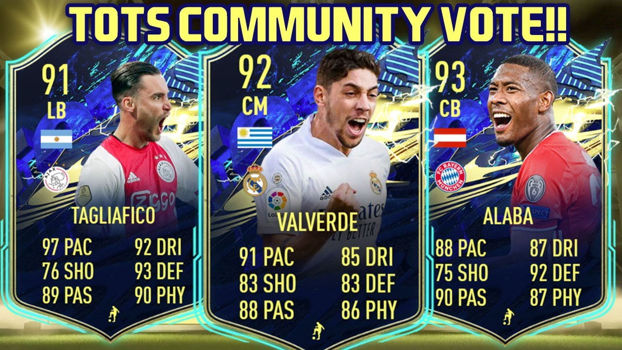 MY TEAM OF THE SEASON COMMUNITY VOTE! FIFA 21 ULTIMATE TEAM
