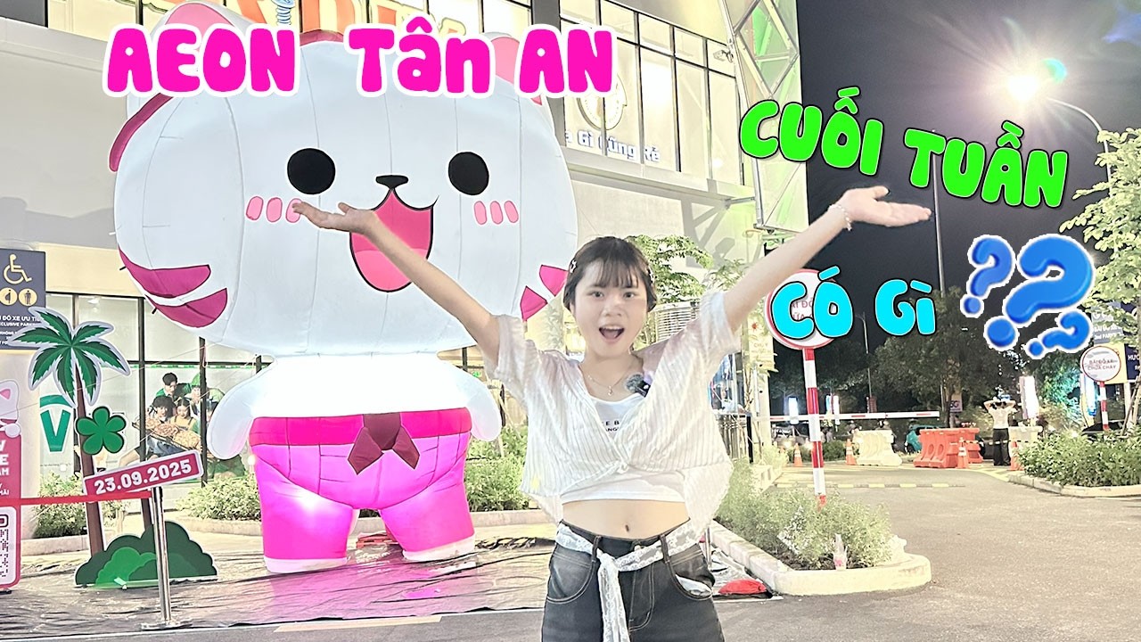 Trang đi AEON Tân An cuối tuần