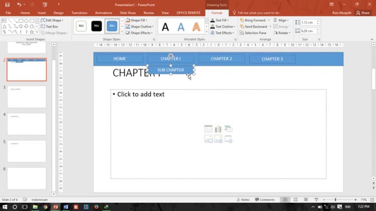 PowerPoint Tutorial: Dropdown Menu