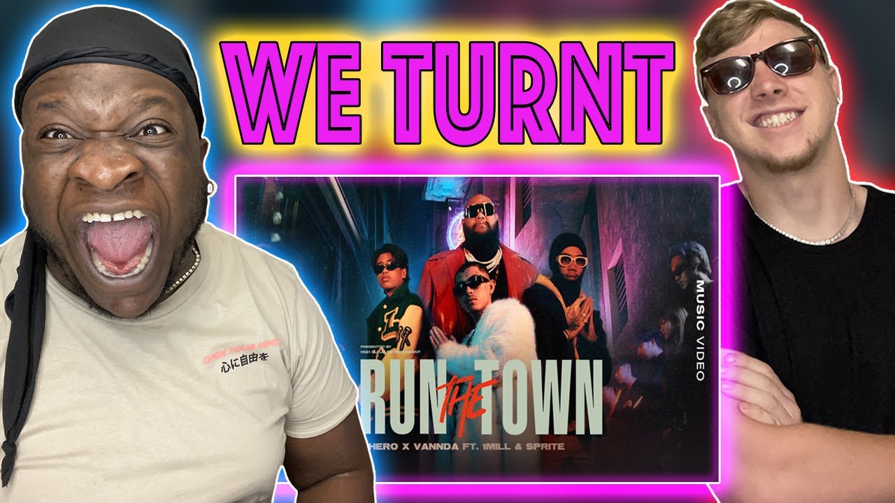 Реакция американского рэпера на клип F.HERO x VannDa при участии 1MILL и SPRITE — RUN THE TOWN [о...
