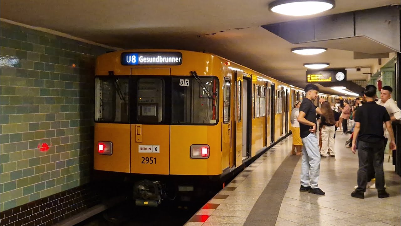 U-Bahn Berlin | Mitfahrt in der U8 von Hermannstraße bis Gesundbrunnen im F92 2951