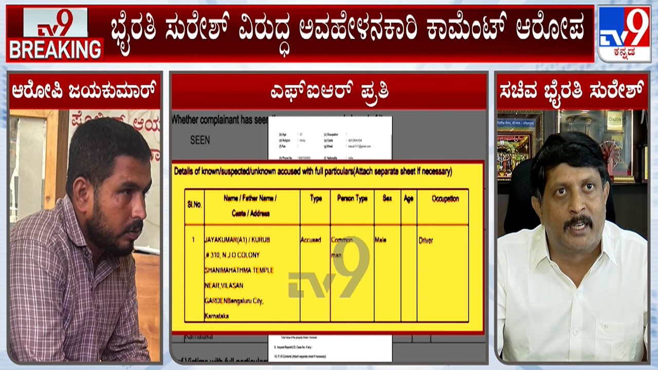 Siddaramaiah Fan Arrest For Derogatory Comment Against Minister Byrati Suresh In Social Media
