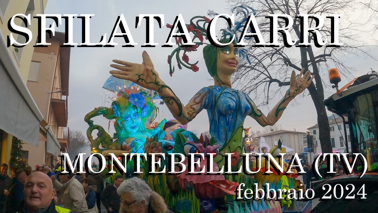 Sfilata carri mascherati a Montebelluna (TV) - feb.24 (4k)