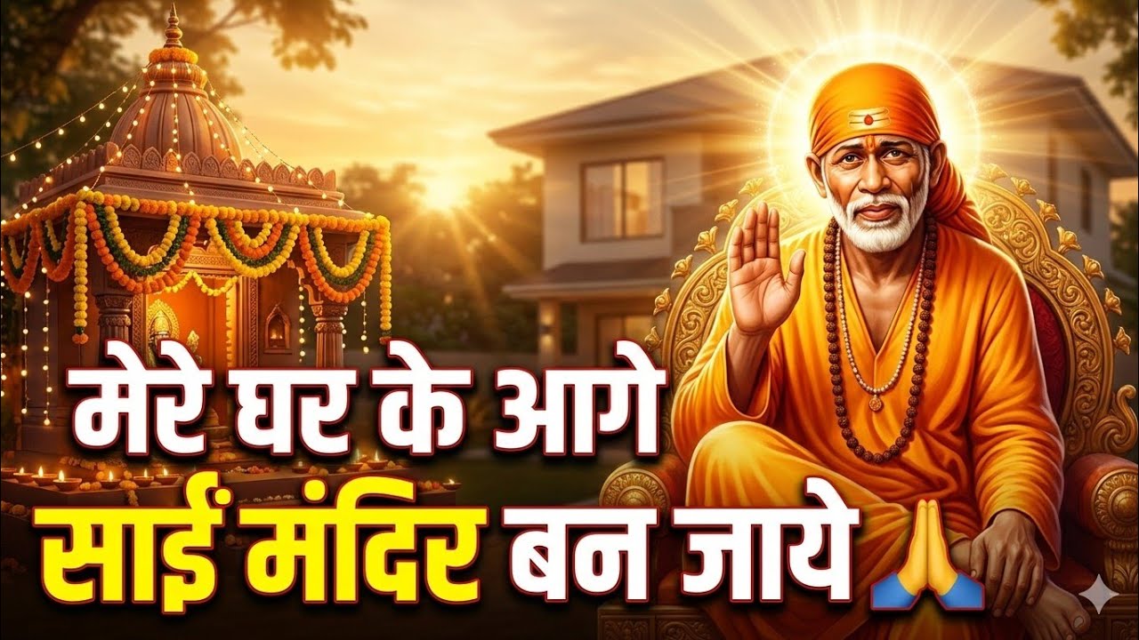 मेरे घर के आगे साईं नाथ तेरा मंदिर बन जाये | Sai Baba Bhajan | Shirdi Sai Devotional Song 2026