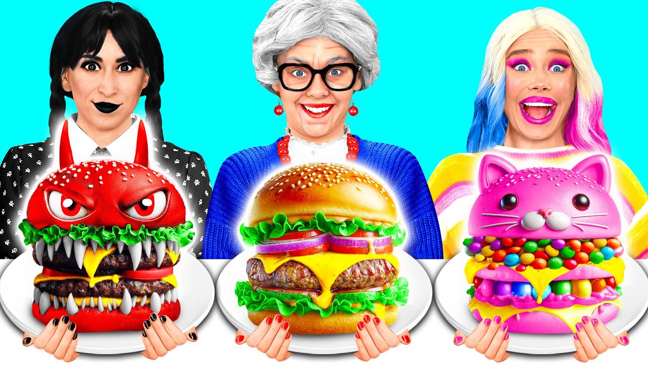 McDonald's Wednesday vs Grandma Cooking Challenge | Funny Kitchen Hacks by Crazy DO