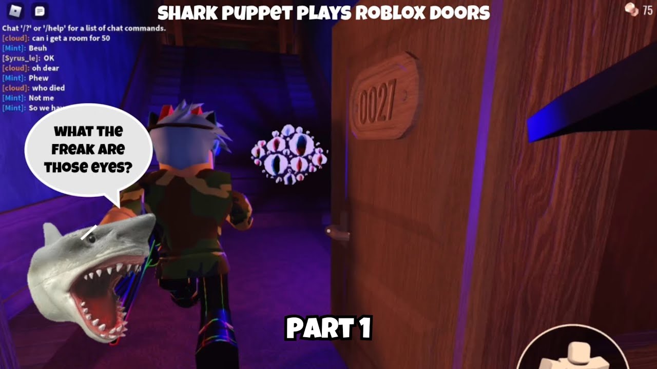 SB Movie: Shark Puppet plays Roblox Doors! (Part 1)