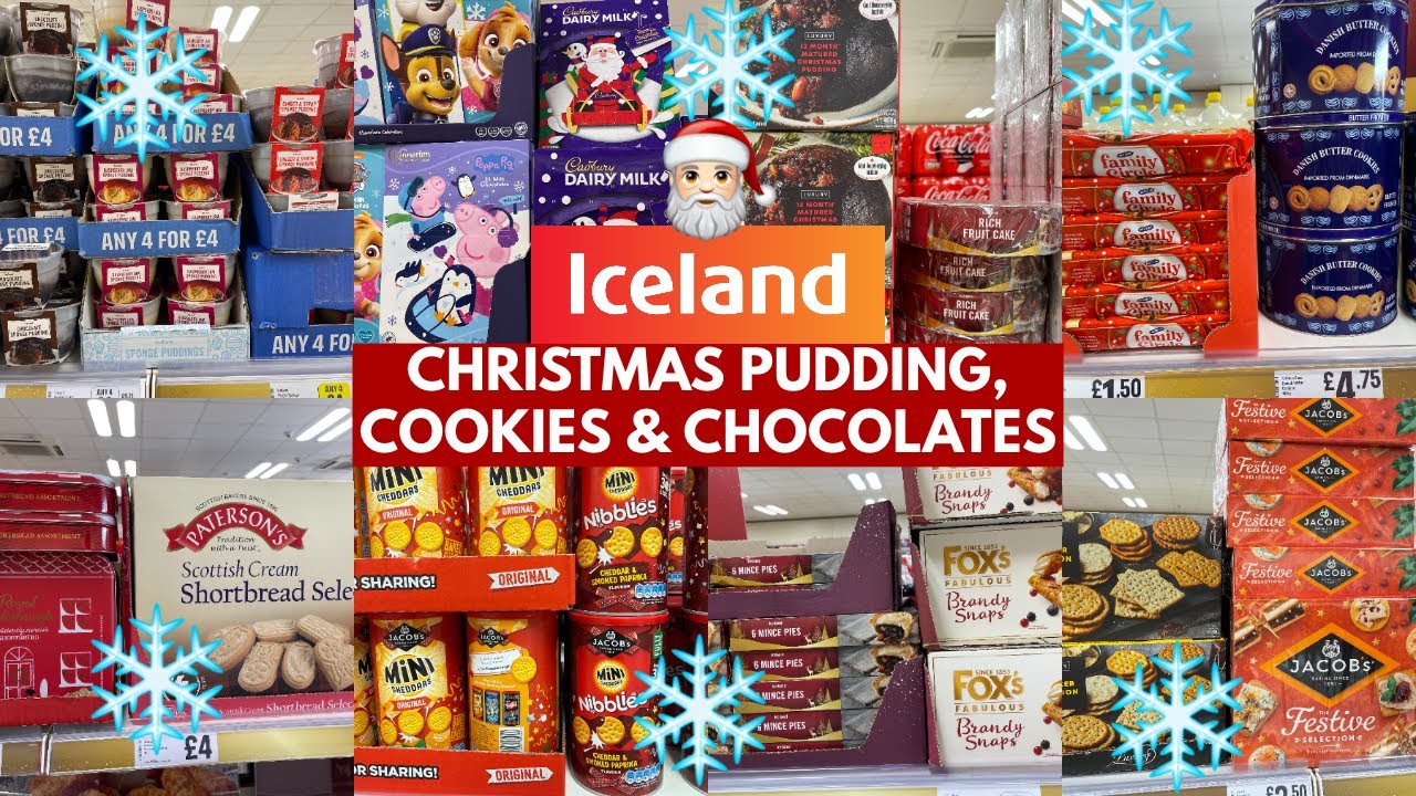 CHRISTMAS PUDDING, COOKIES & CHOCOLATES AT ICELAND OCT 2022 | ICELAND HAUL | TRAVELANDSHOP WITH ME