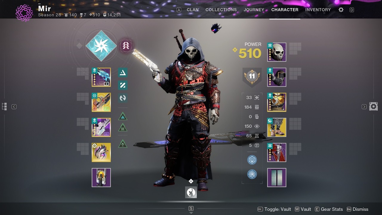VexCalibur Arc Hunter Build Solo GM Warden of Nothing (-50 Power) | Destiny 2 Renegades