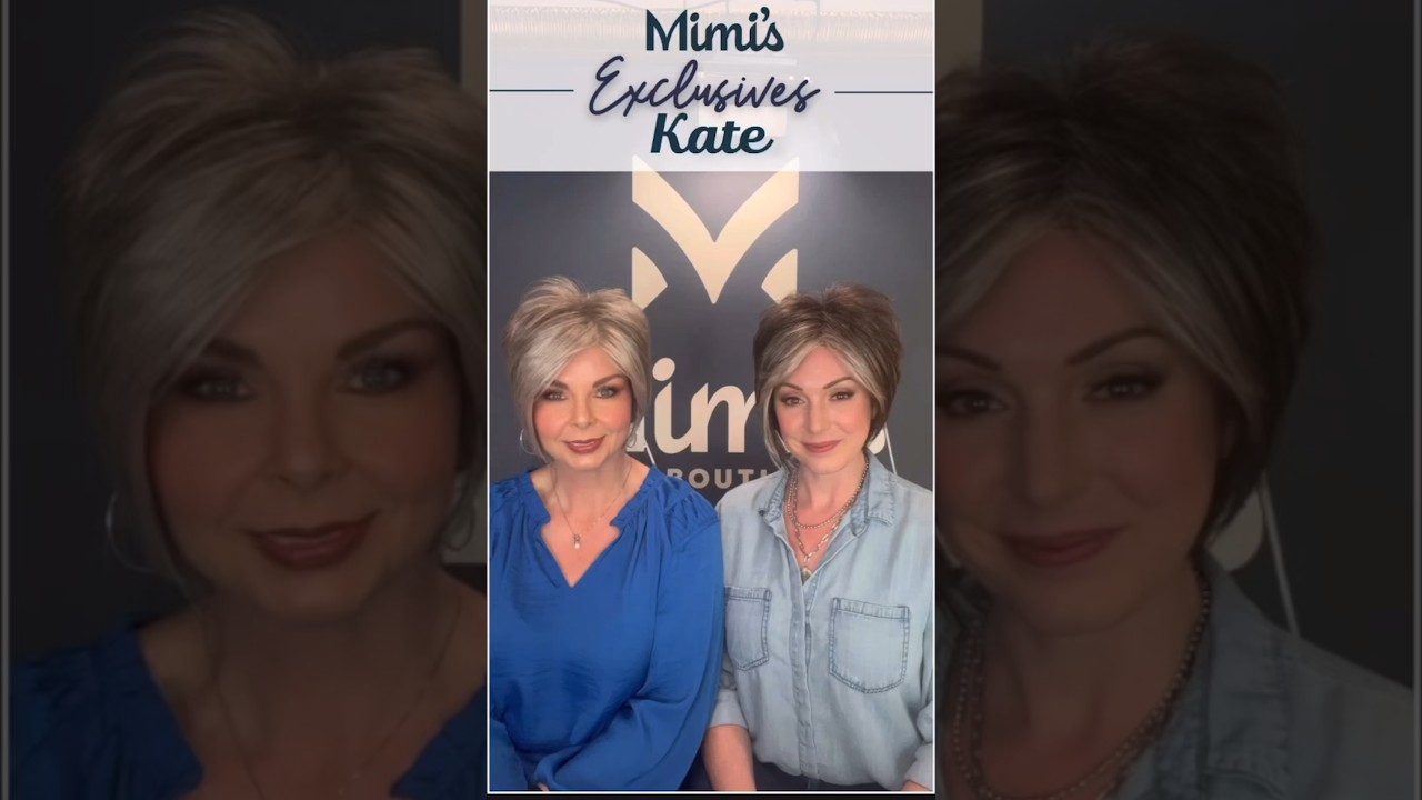 Short, sassy, stylish gray & silver wig style Kate by Noriko in Mimi’s Exclusive Colors! 