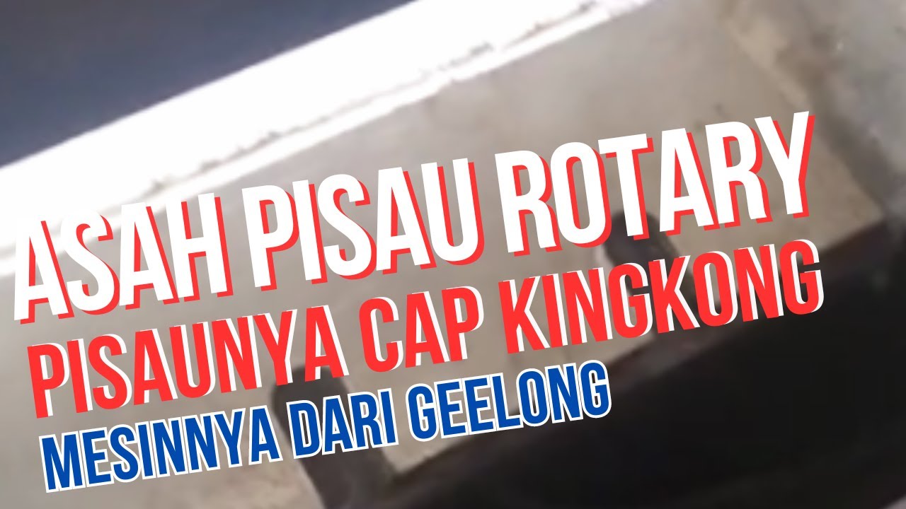 Cara asah pisau yang benar agar tajam untuk mengupas kayu di mesin rotary