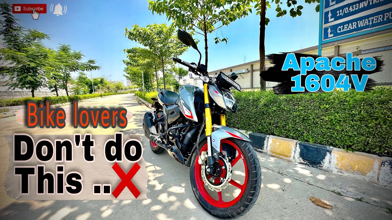 Big mistakes from bike riders | sports bike | Apache 160 4v