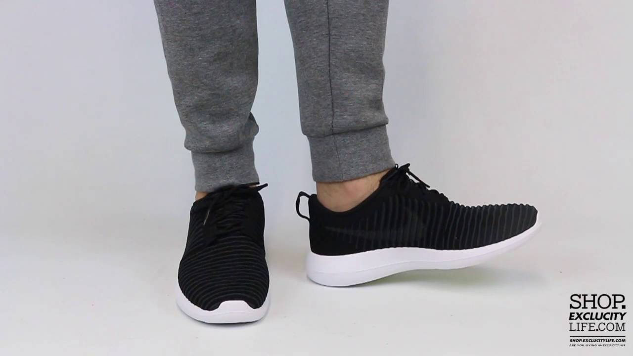 Roshe Two Flyknit Black   Anthracite On feet Video at Exclucity
