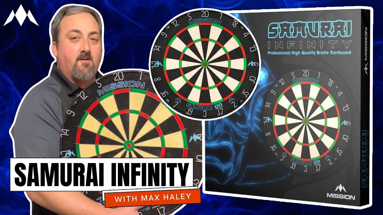 SAMURAI INFINITY MISSION DARTBOARD SET UP AND REVIEW WITH MAX HALEY