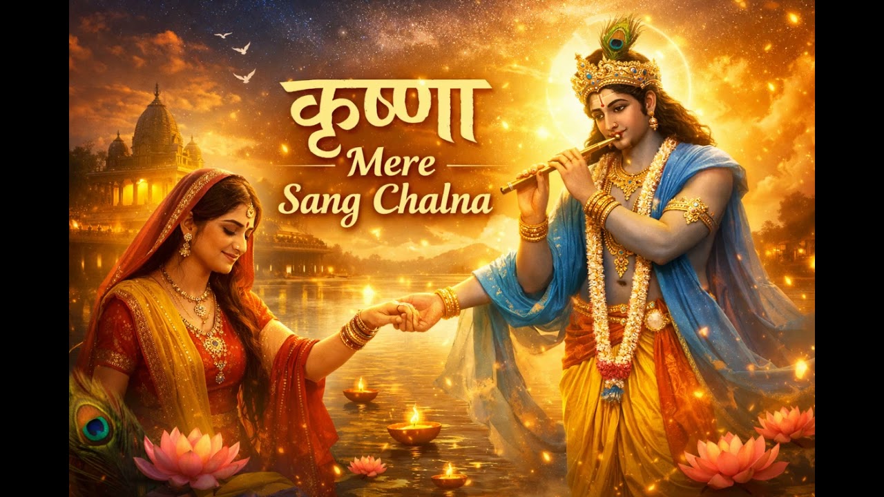 Krishna Mere Sang Chalna #KrishnaMereSangChalna #KrishnaBhajan #DevotionalSong #ShriKrishna 