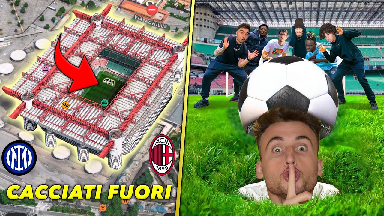 🤫 NASCONDINO CHALLENGE allo STADIO SAN SIRO 🏟️ *ci hanno CACCIATO*