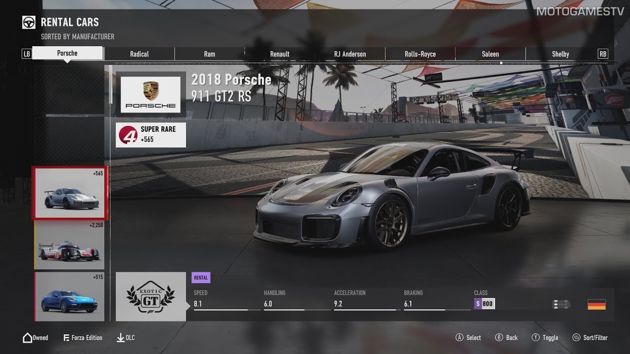 All Cars from Forza Motorsport 7 (28.09.2017)
