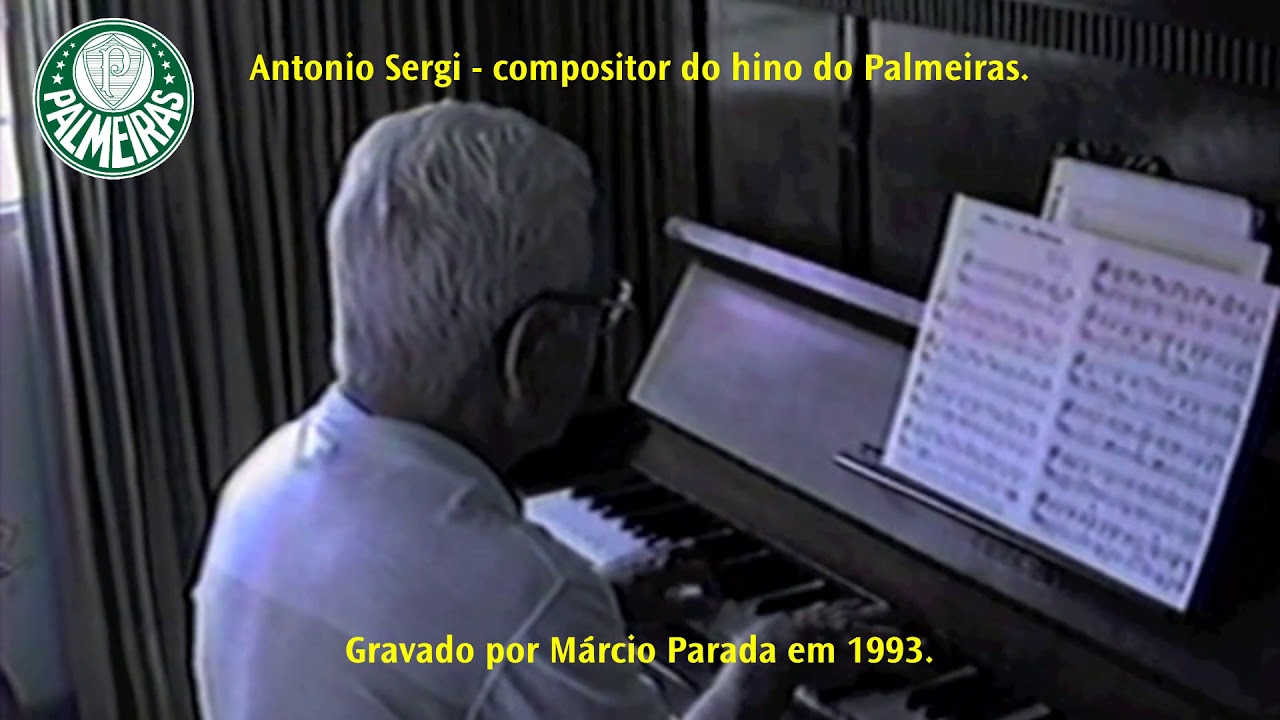RARIDADE - Sr. Antonio Sergi - compositor do Hino do Palmeiras - 1993